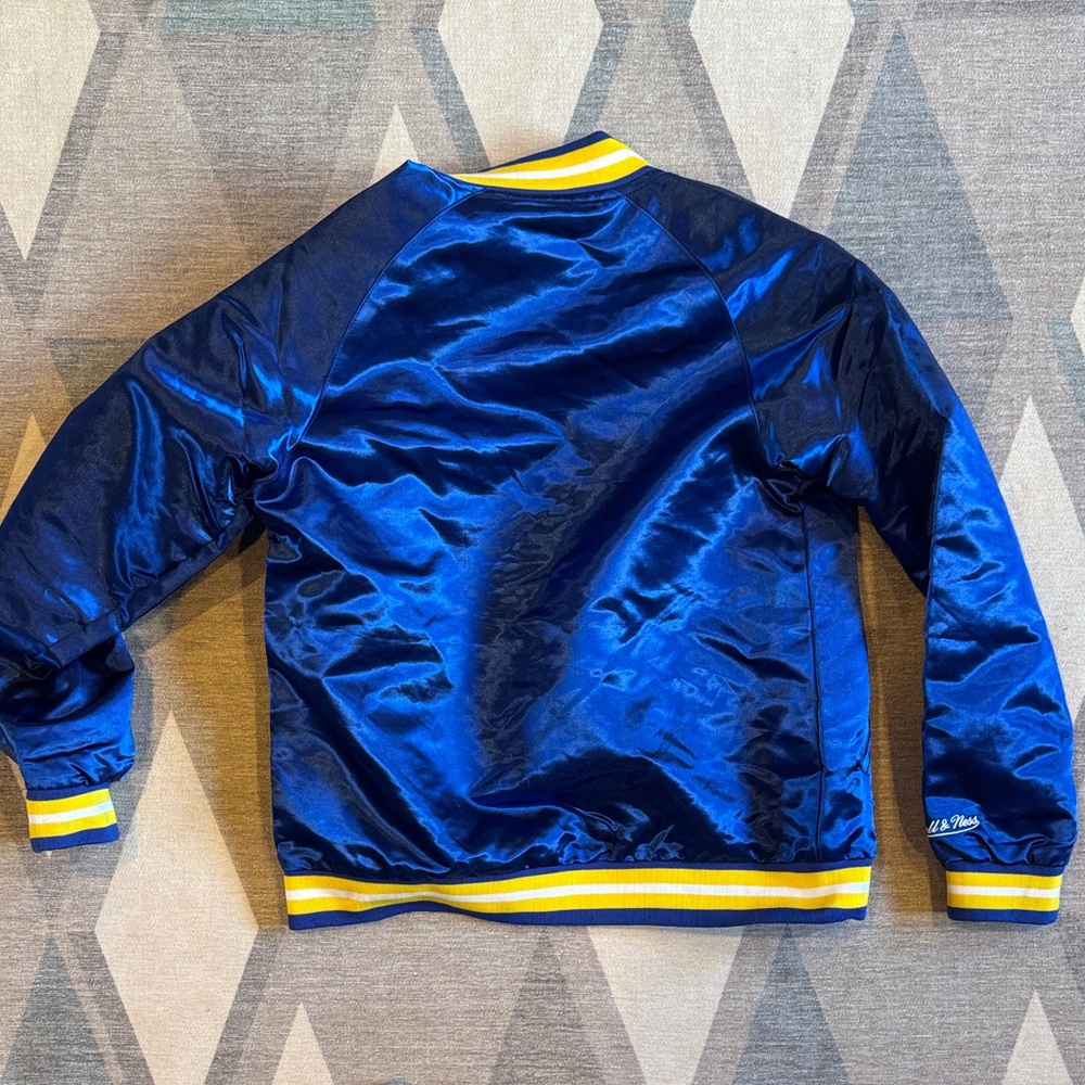 Mitchell & Ness Mariners Kids Blue and Yellow Jacket - Picture 4 of 4